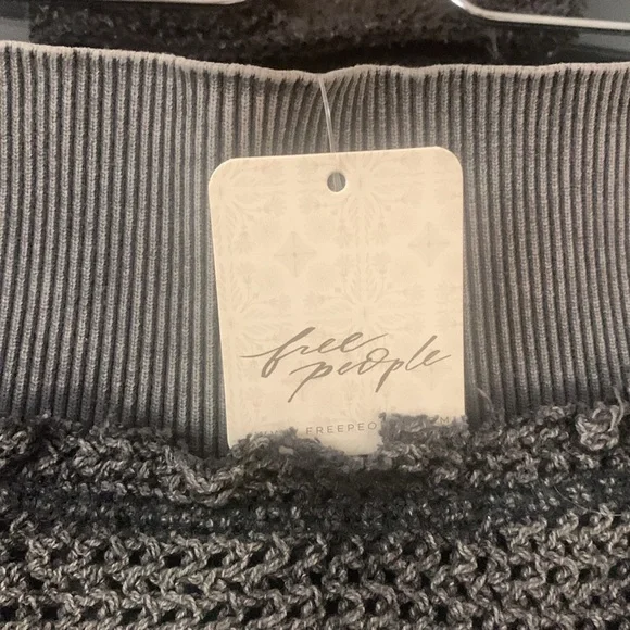 NWT Free People Black XS 100 % cotton maxi Skirt. - Picture 3 of 11